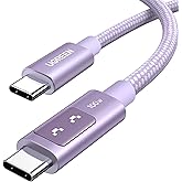 UGREEN UNO Cable USB C a USB C 100W (5A/20V) Tipo C PPS Carga Rápida PD 3.0 Pantalla Compatible con M4 MacBook Pro Air, iPad 