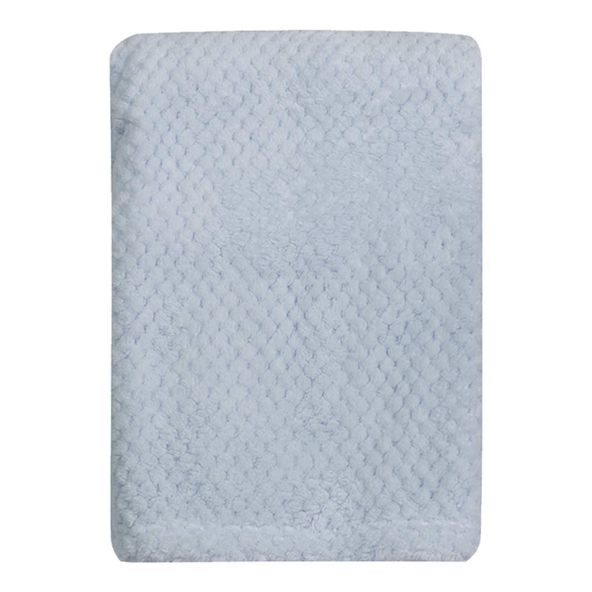 Baby Babies Newborn Mini Waffle Blanket Wrap Pram Cot Crib Basket Throw BABYTOWN, Blue, M