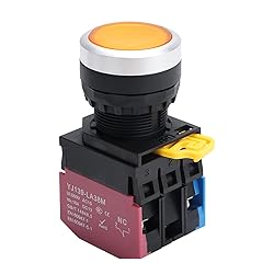 APIELE 22mm Momentary Push Button Switch Metal Head