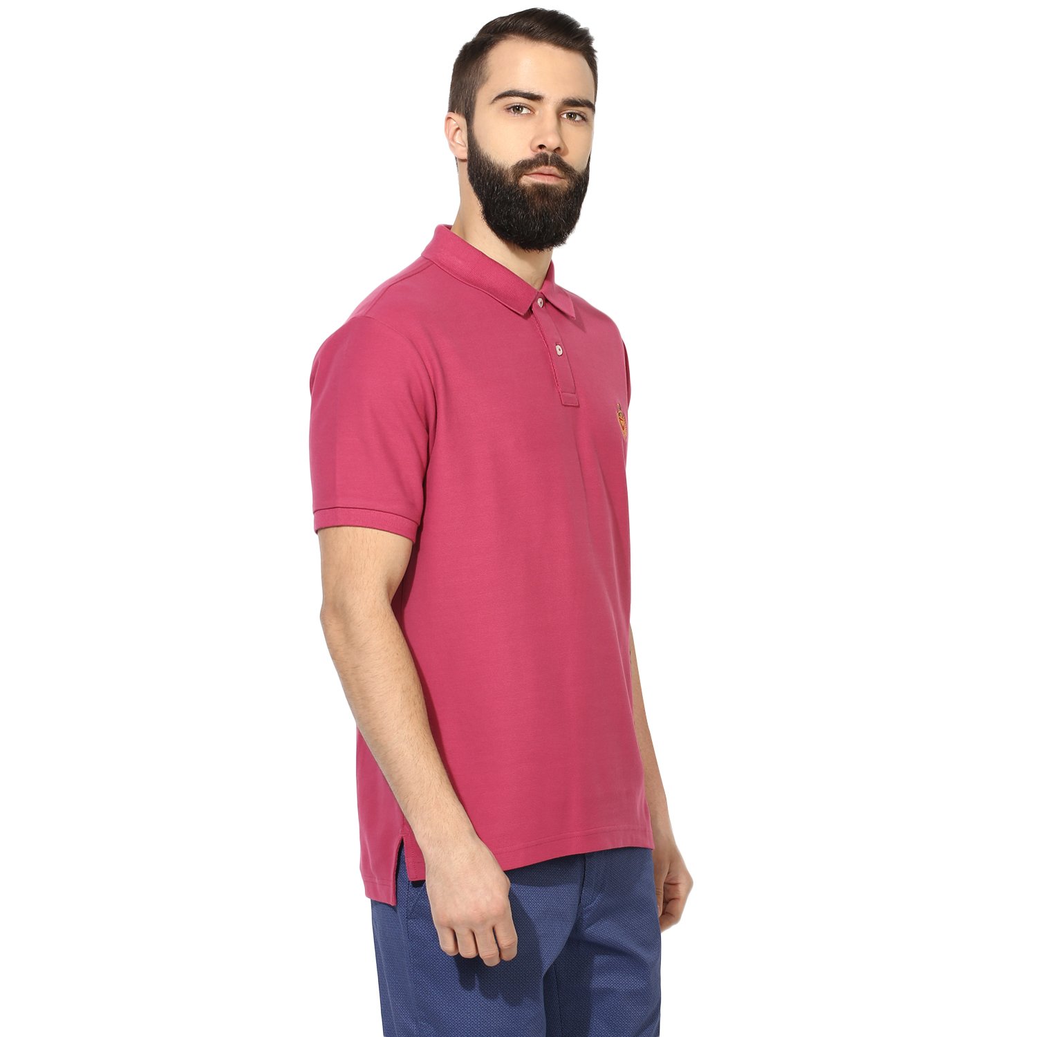 red tape men's solid regular fit t-shirt