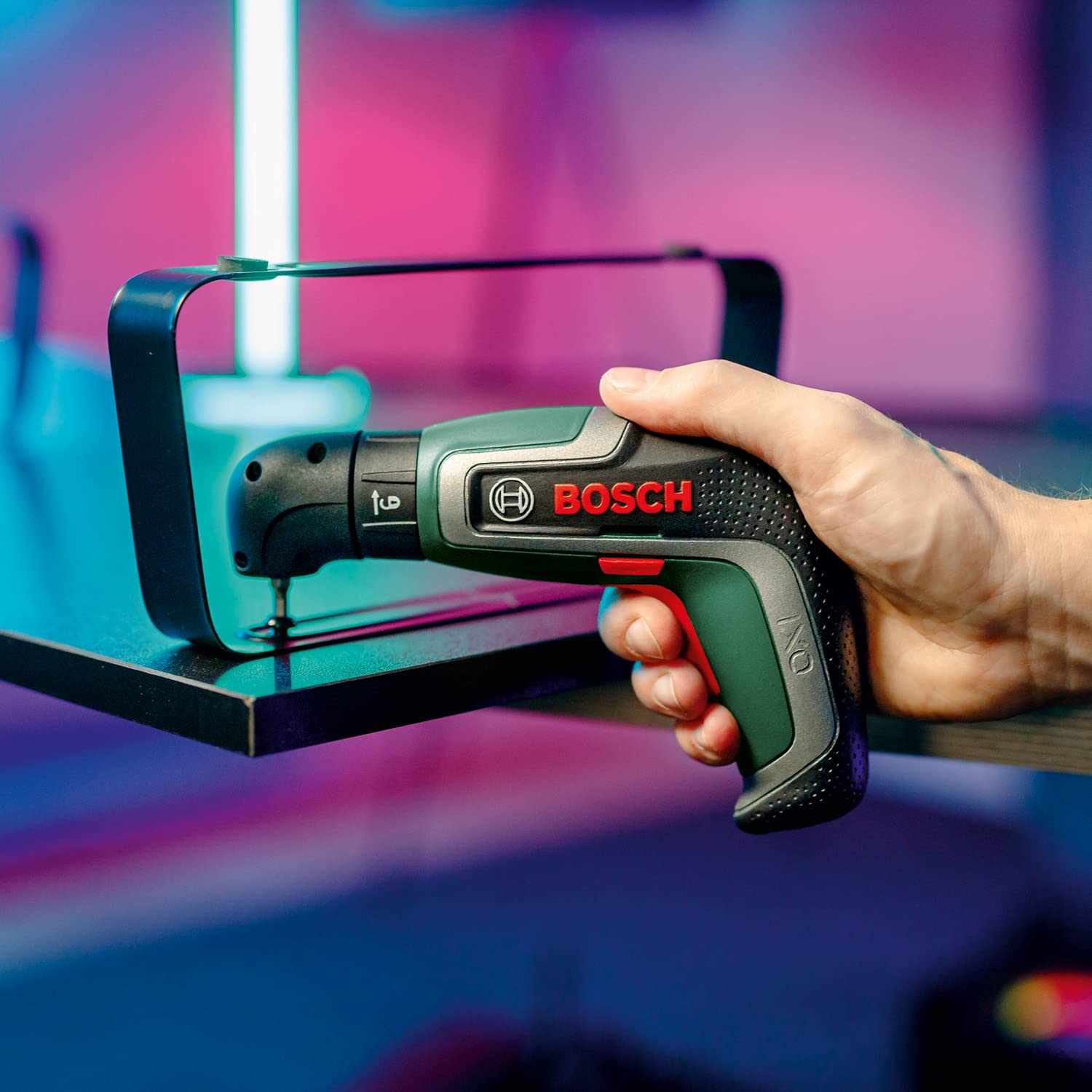Bosch IXO Cordless Screwdriver (7th Generation; 3.6V; 2.0Ah; 5.5Nm; with Micro USB Cable; Includes Angle Attachment; Screws up to 190 Screws; in Box) - Amazon Edition