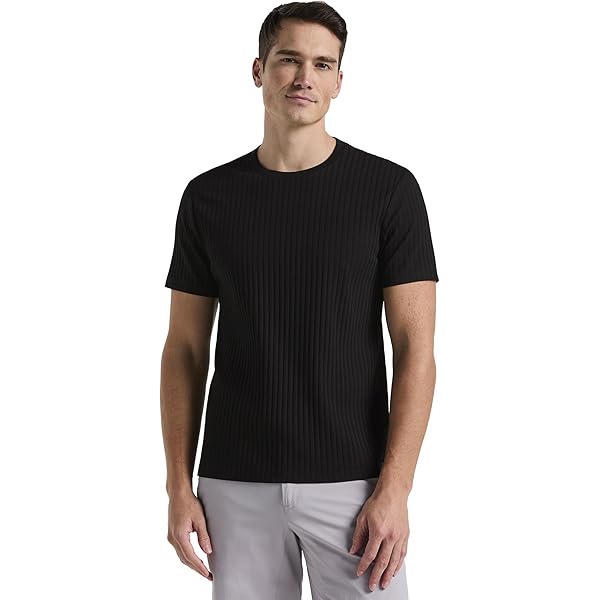 Perry Ellis T-Shirt Uomo Slim Fit A Girocollo - Pacco Da 1, Misto Cotone Con Lycra, Taglie Forti - 2