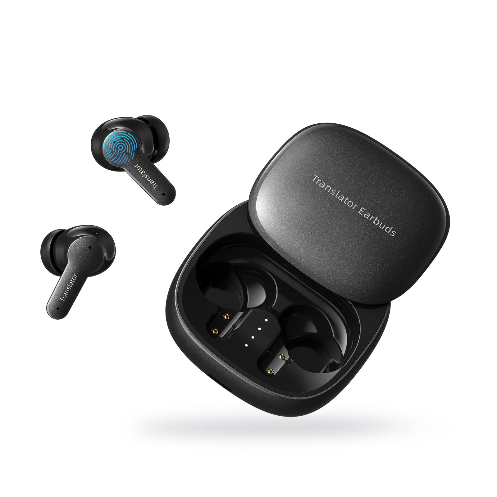 XUPURTLK Translation Earbuds Real Time, AI Translator Earbuds with 144 Languages & Accents, Language Translator Earbuds Translating No Monthly Fees for Travel, Business, Learning (Black)