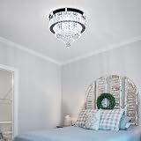 Generic 11.8 Inch Modern Crystal Chandelier LED Ceiling Light 6500K view 6