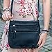 ASHLIE ROSE Women's Expandable Multi-Pocket, Adjustable Strap Crossbody Bag for Work, Leisure, Travel - Black