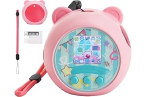 YouKnow Silicone Case Compatible with Punirunes Interactive Digital Toy, Protective Skin Sleeve for Punirunes Virtual Electronic Pets Accessories (Case Only) (Pink)