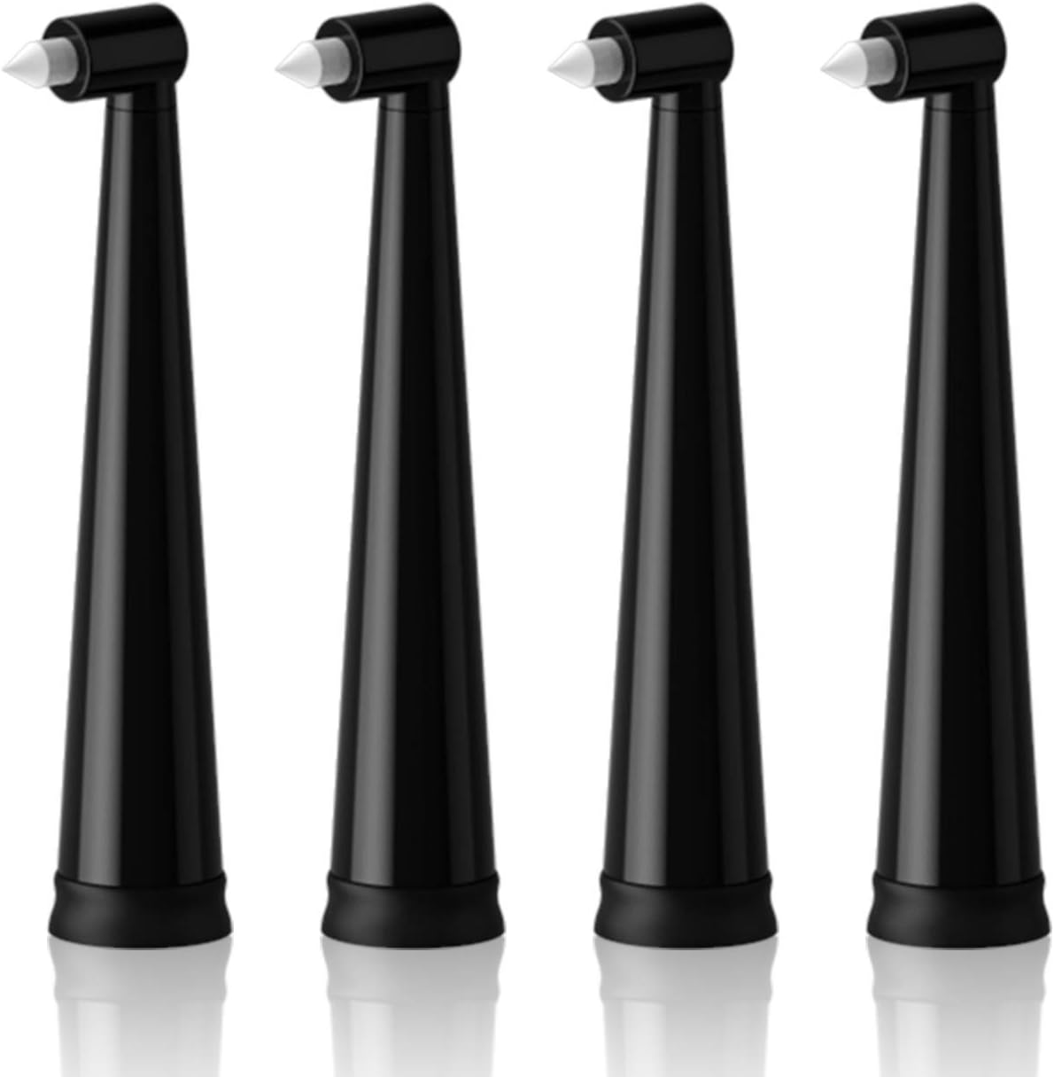 Fairywill Electric Toothbrush Inter-Dental Brush Heads x 4 for Models of FW-507/ FW-508/ FW-917/ FW-551 Sonic Toothbrushes Black