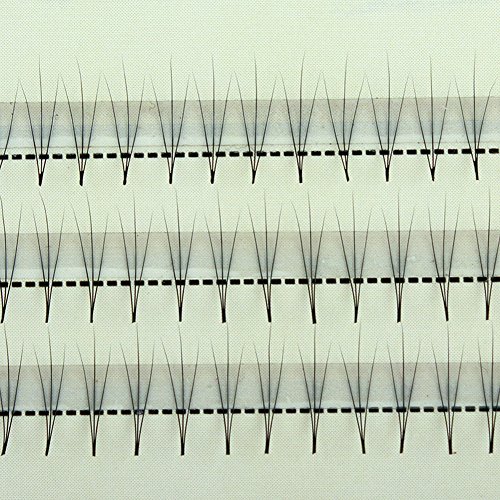 Scala Thickness 0.1mm C Curl 3 Root 105PCS Individual Lashes Black False Eyelash Natural Long Cluster Extension Makeup Beauty Health Makeup Fake Eyelashes (8mm)