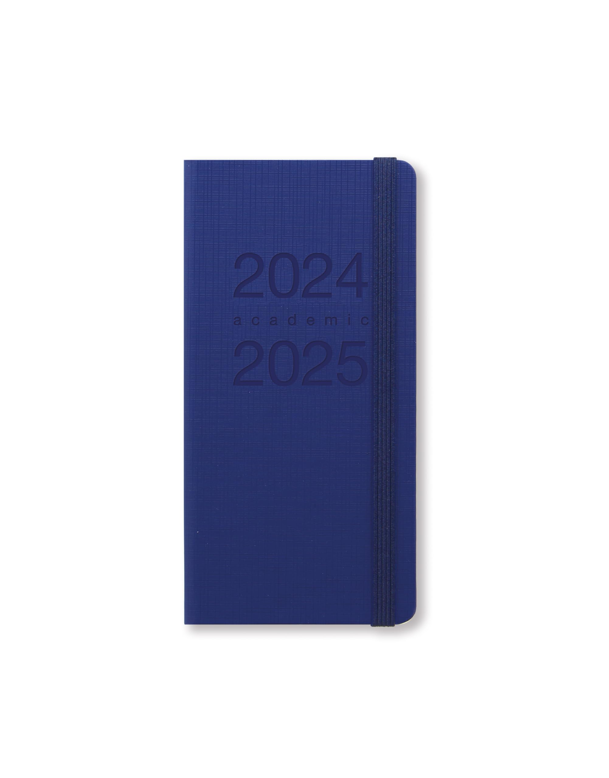 Letts of London Memo Slim academic 2024/2025 week to view diary - blue