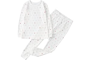 Owlivia 100% Organic Cotton Baby Long Sleeve Pajama Sets, Toddler Boy Girl 2-Piece Sleepwear