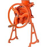 Hand Corn Sheller with Wooden Handle Cast, Manual Corn Thresher, Corn Sheller Machine Hand Crank, Dry Corn Sheller Heavy Duty Iron Corn Shelling Machine for Small Farm and Household Usage