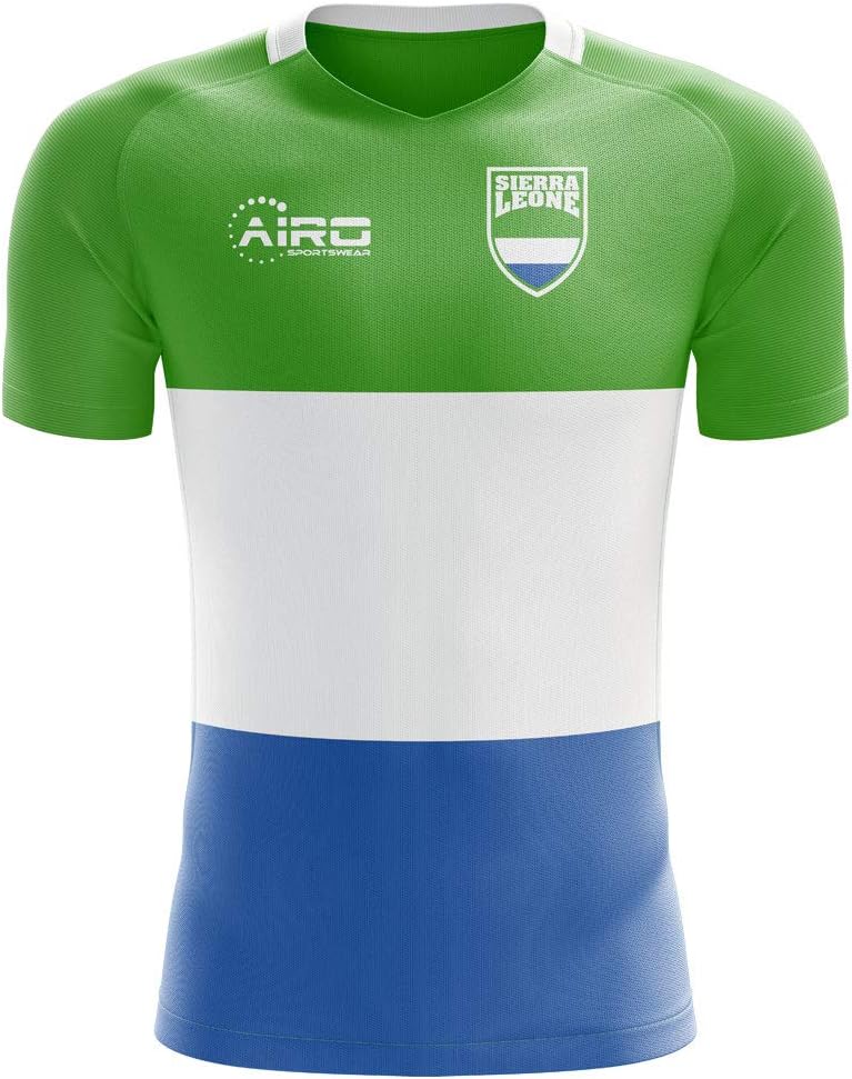 2018-2019 Sierra Leone Home Concept Football Soccer T-Shirt Jersey - Womens