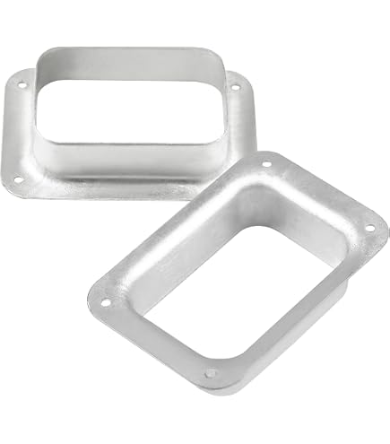 5-Pack 3x4 Inch Aluminum Gutter Rectangular Drain Outlet – K Style – Mill Finish – USA Made