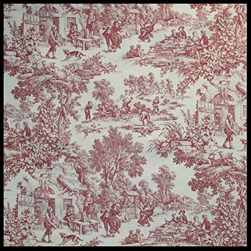 Victoria Park Toile Bathroom Shower Curtain Red Buy Online