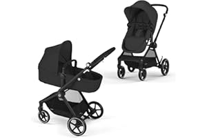 Cybex EOS 2-in-1 Stroller, Moon Black