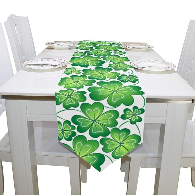 ASVIP St Patricks Day Long Table Runners 13 x 70 Inch