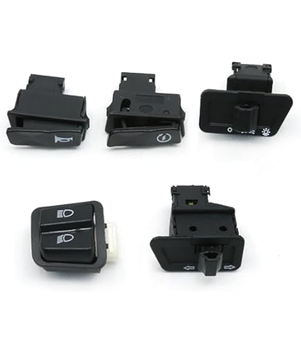 Akozon Motorrad-Schalter Kit 5-teilig - Starter, Licht & Hupe Für GY6 125CC Modelle