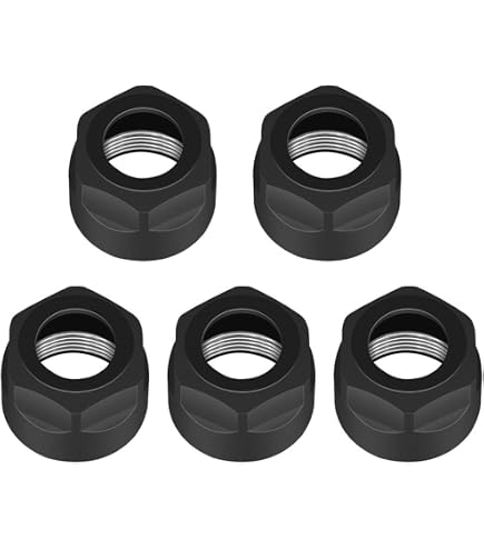 2 Tuercas Para Pinza ER16A - M22x1.5, Acero 20CrMnTi, Para Portaherramientas De Torno Y Fresadora CNC
