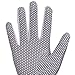 GH Women's Leather Golf Gloves One Pair - Flower Printed Both Hands (Gray, 19 (S))