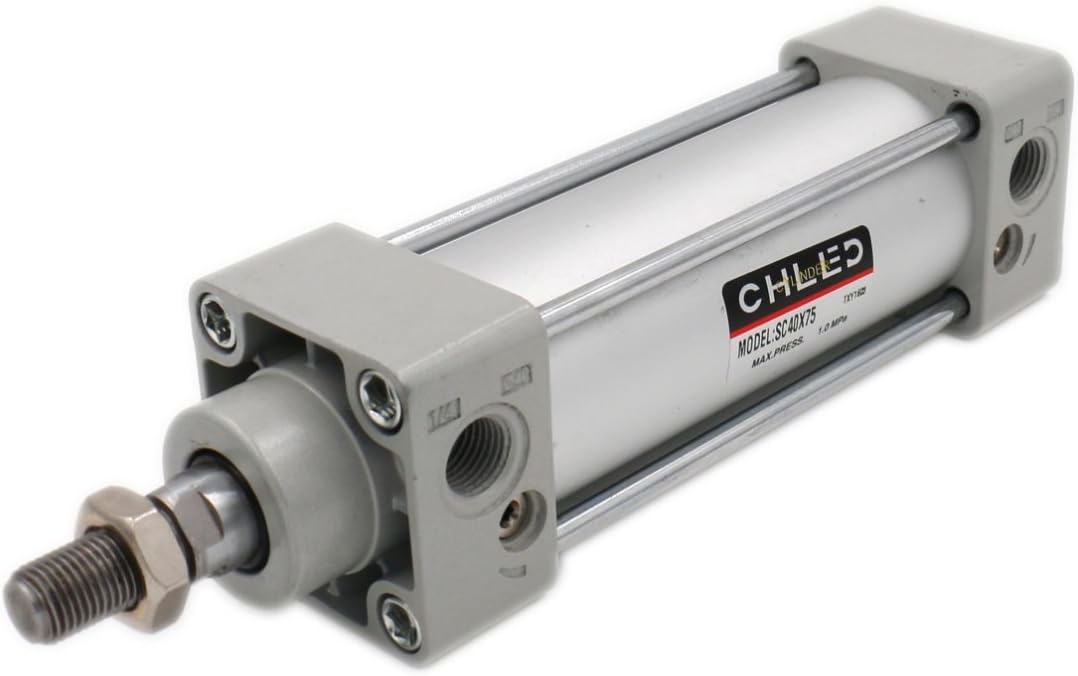 Baomain Pneumatic Air Cylinder SC 40 x 75 PT 1/4 Stroke 75mm Screwed