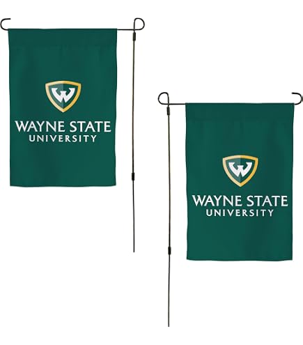 Wayne State University NCAA Flag - 3x5 Feet, 100D Polyester, Single-Sided, Officially Licensed