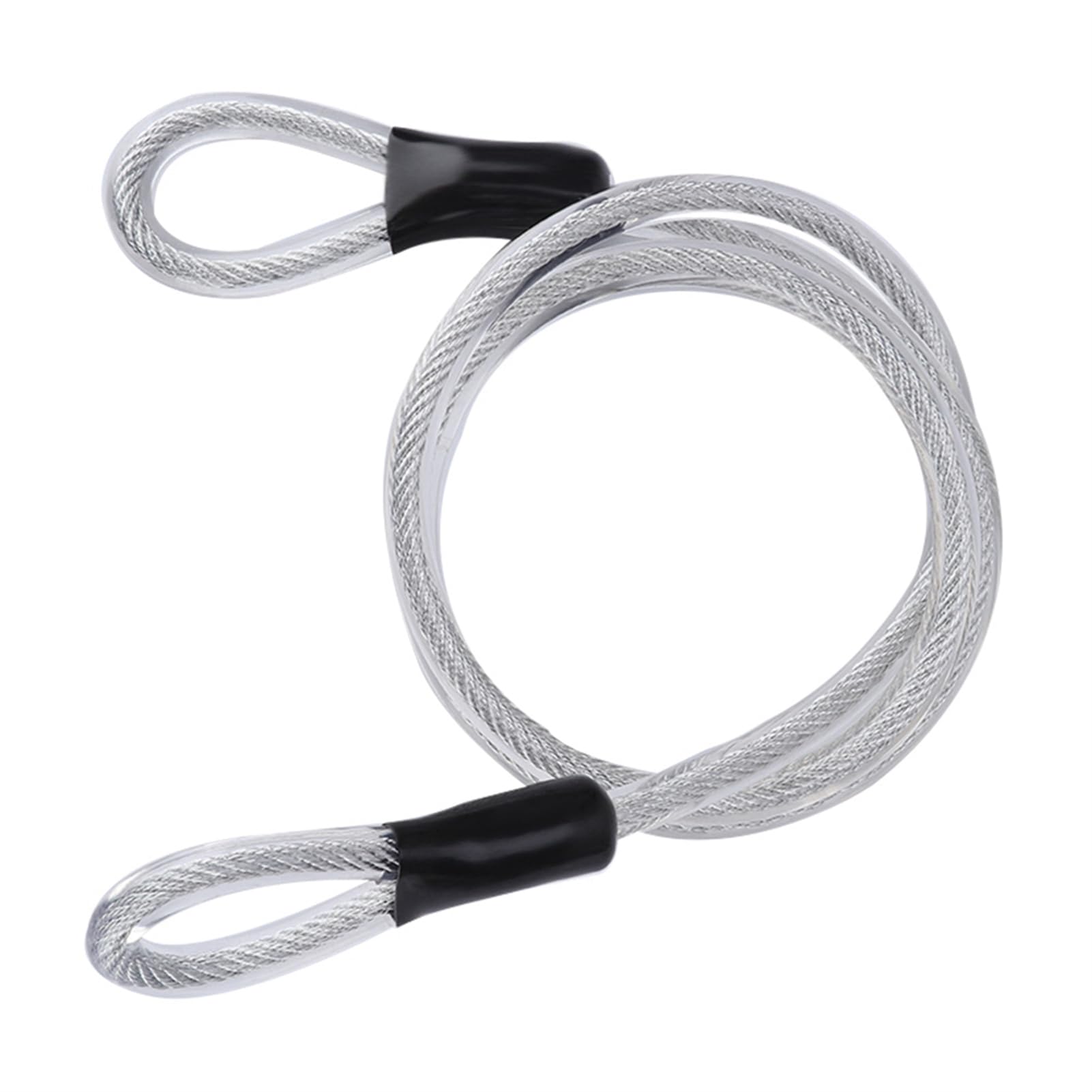 Socobeta Security Steel Cable Steel Wire Rope Security Cable with Sealed Looped Ends for U-Lock and Padlock