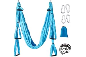 Ovyuzhen Aerial Yoga Swing Set, Ultra Strong Hammock Trapeze Extension, Antigravity Ceiling Hanging Sling Inversion Exercises
