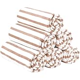 JML Microfiber Beach Towels, Large Bath Towel Set for Adult, 6 Pack, 27" x 55" - Cabana Stripe - Absorbent, Quick Dry Lint-Free, No Fading for Party, Hair Wrap, Pool, Sport, Yoga, Swimming, Coffee