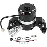 LDMINDA Small Block Electric Water Pump Replacement For Chevy 283-327-400 SBC High Volume Flow 35 GPM Black