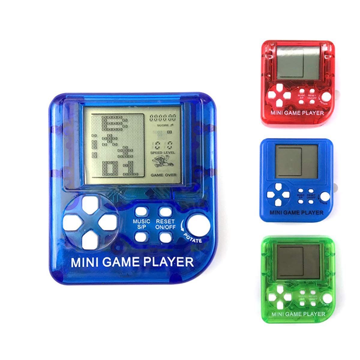 BSTCAR Pack of 1 Retro Game Console with Key Ring, Mini Game Console Built-in 26 Classic Games, Lightweight and Portable Children's Gifts