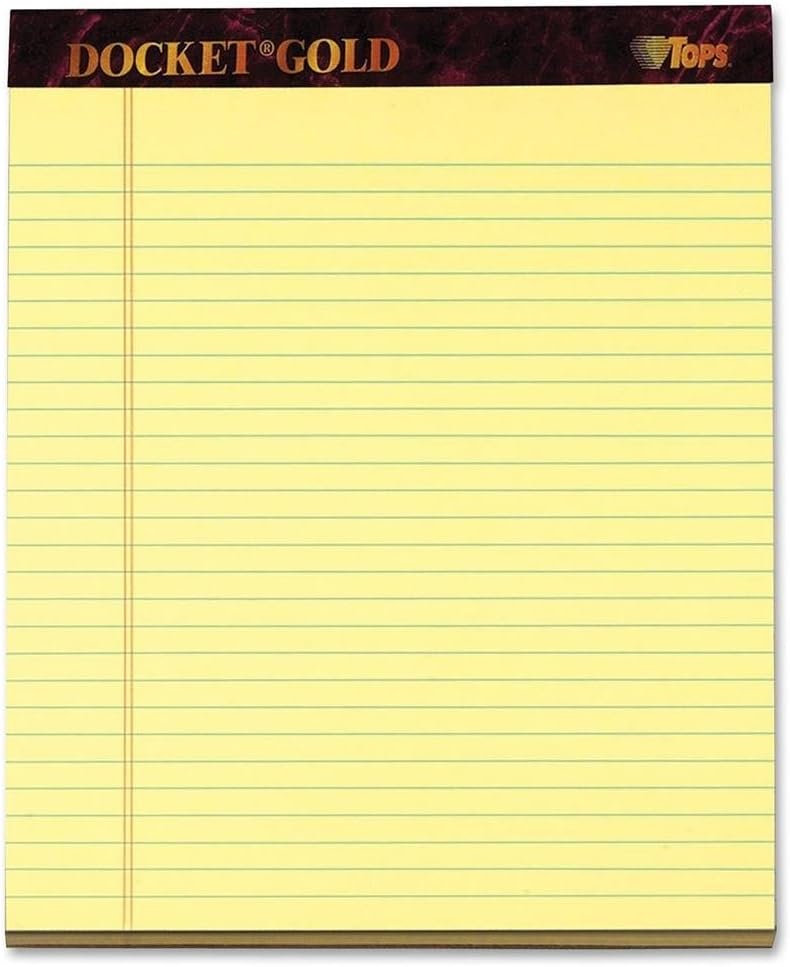 Tops Notepad, Legal Ruled, 50 Sheets, 81/2"x113/4", 12