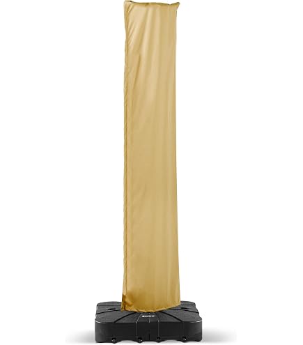 C-Hopetree Large Patio Umbrella Cover for 7ft to 11ft Offset Cantilever Outdoor Umbrellas, Waterproof, with Zipper and Rod, Beige : Patio, Lawn & Garden