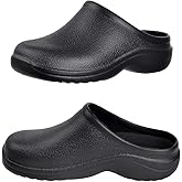 Harssidanzar Women's Clogs, Chef & Nurse Shoes, Slip On Garden Clogs HL209US