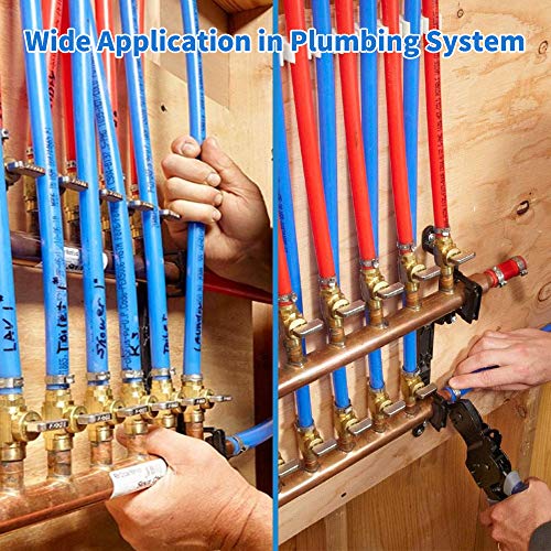 100 PCS 1/2Inch PEX Cinch Clamps Rings, 304 Stainless Steel PEX Fitting