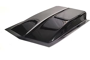 Cowl Induction Hood Scoop - 38" L x 4 ½" H x 24½" W SC-1145 - Fiberglass - Black - Unlimited Products