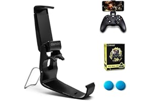 dainslef Xbox Controller Phone Mount, Controller Mobile Gaming Clip for Xbox One, Foldable Phone Holder Clamp for Xbox One/One S/Steelseries Nimbus Duo (Clip Only)