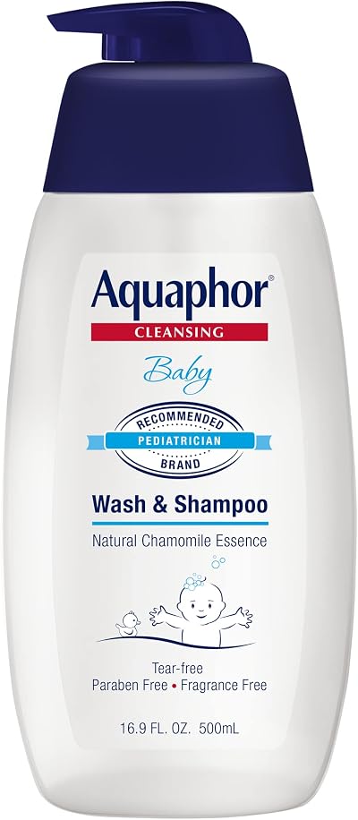 Aquaphor Baby Wash & Shampoo 16.9 fl oz Pediatrician Recommended Brand