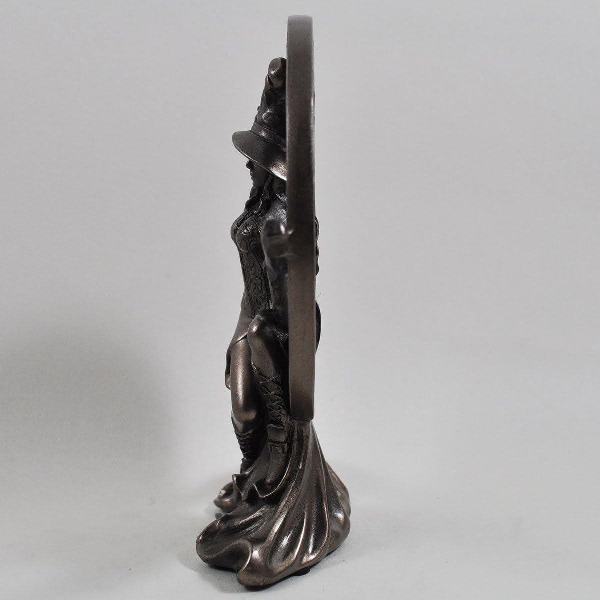 Fiesta Studios Witch with Celtic Moon, Bronze Ornament. H17cm - Image 3