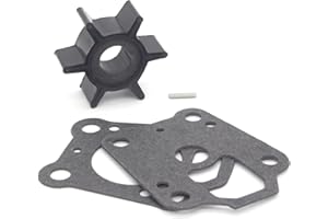 QUICKMARINER QuickMarine 16154 Water Pump Impeller Service Kit for Mercury Marine 4 5 6 HP Outboard Motor Replacement 47-161543 Sierra 18-3098 with Gasket and Key Pin