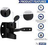 XFORT Black Auto Gate Latch Garden Gate Door Catch Shed Latch view 3