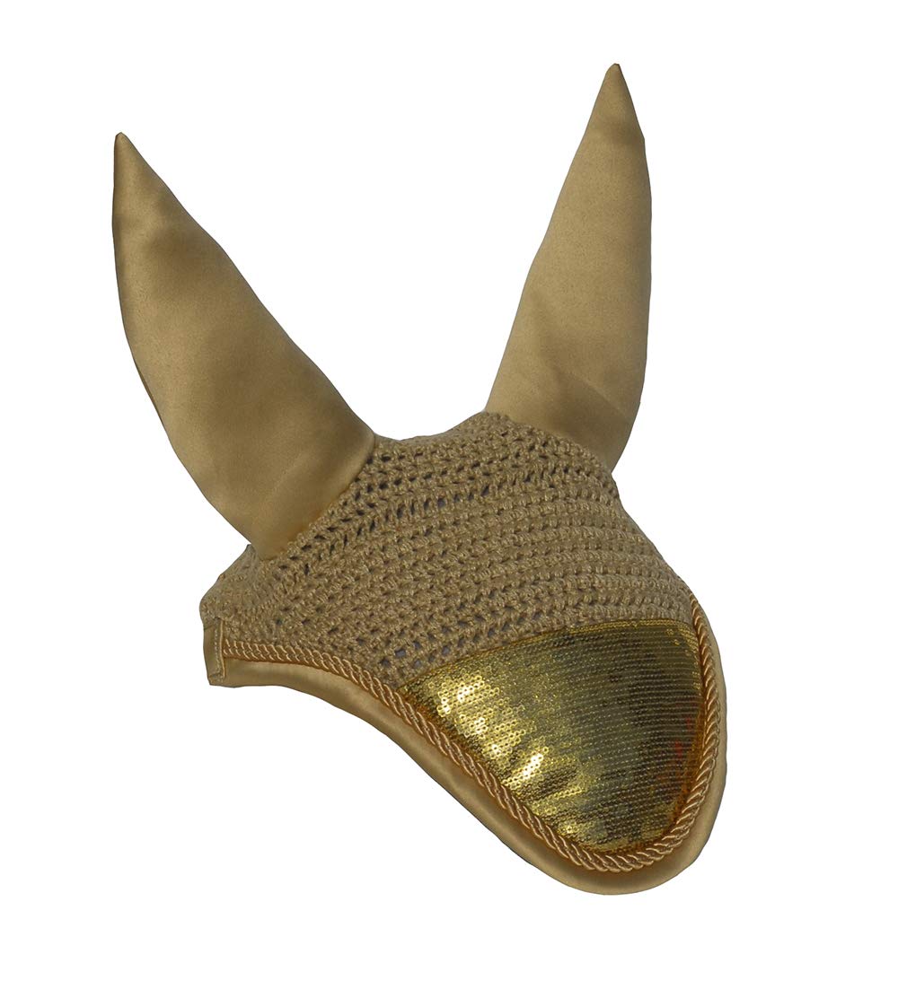 Rhinegold Unisex's 662-C-GOLD Sequin Fly Veil, Gold, Cob — image 1