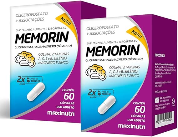 Memorin - 2 unidades de 60 Cápsulas - Maxinutri 