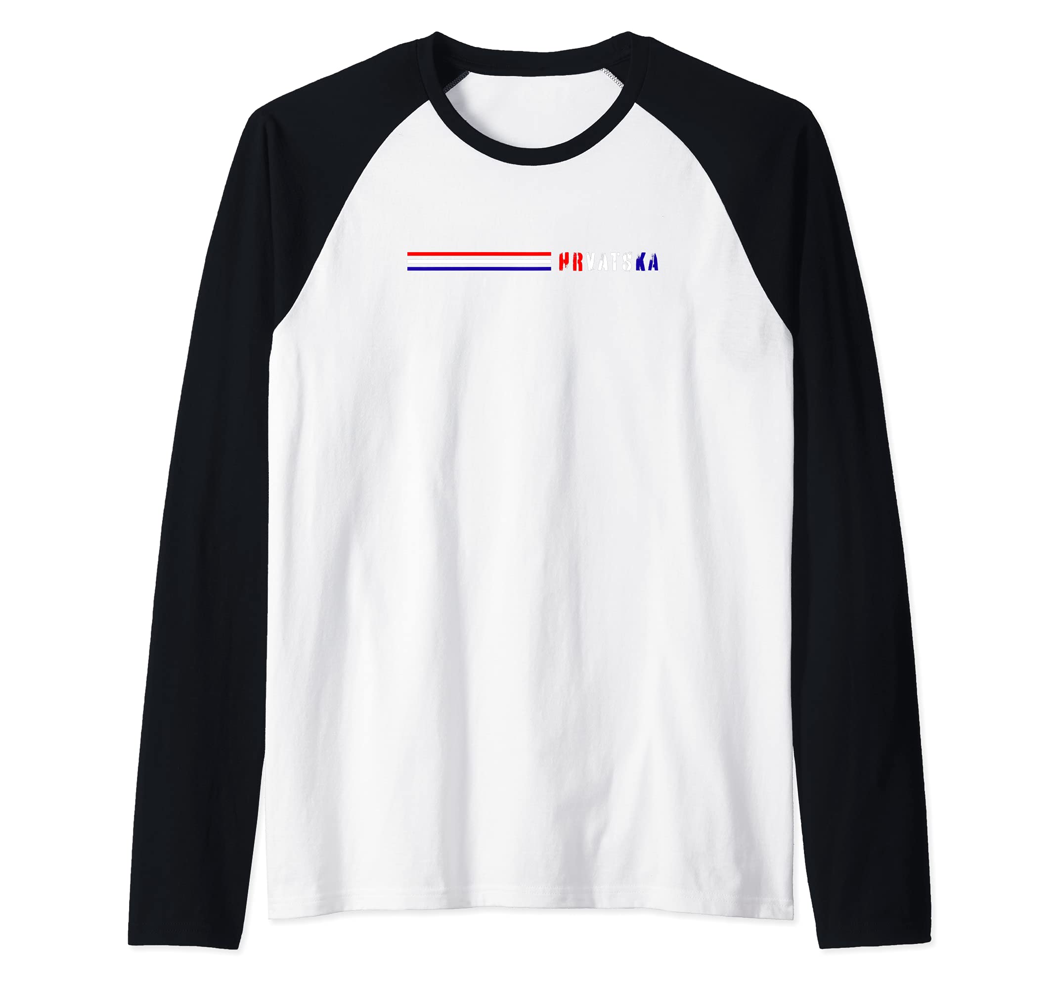 Flag Croatia Raglan Baseball Tee