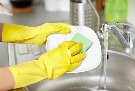 Tran Taran House Hold Cleaning Rubber Hand Gloves, Kitchen,Washing Toilet Cleaning,Garden