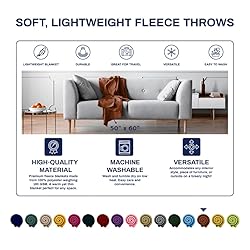 Imperial Home 50x60 Soft Bulk Fleece Throw