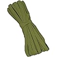 Bowtique Emilee 1/4" Elastic 10 yards Bundle, Braided Skinny Elastic for Face Masks, Headbands or Hair Ties (Olive Green)