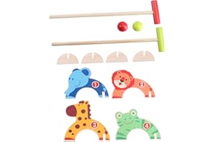 Alasum Cartoon Animal Croquet Gate Ball for Outdoor Indoor Fun Activity Educational Game