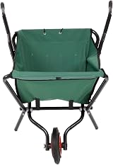 Oypla Lightweight Folding Garden Wheelbarrow 20kg Capacity Steel Frame view 8