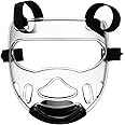 Taekwondo mask Removable Arts Headgear Fight Headgear Detachable Face Protector Headgear Sparring Boxing Helmet Hockey Visor Man Tempered Plastic Boxing Supplies Hanging