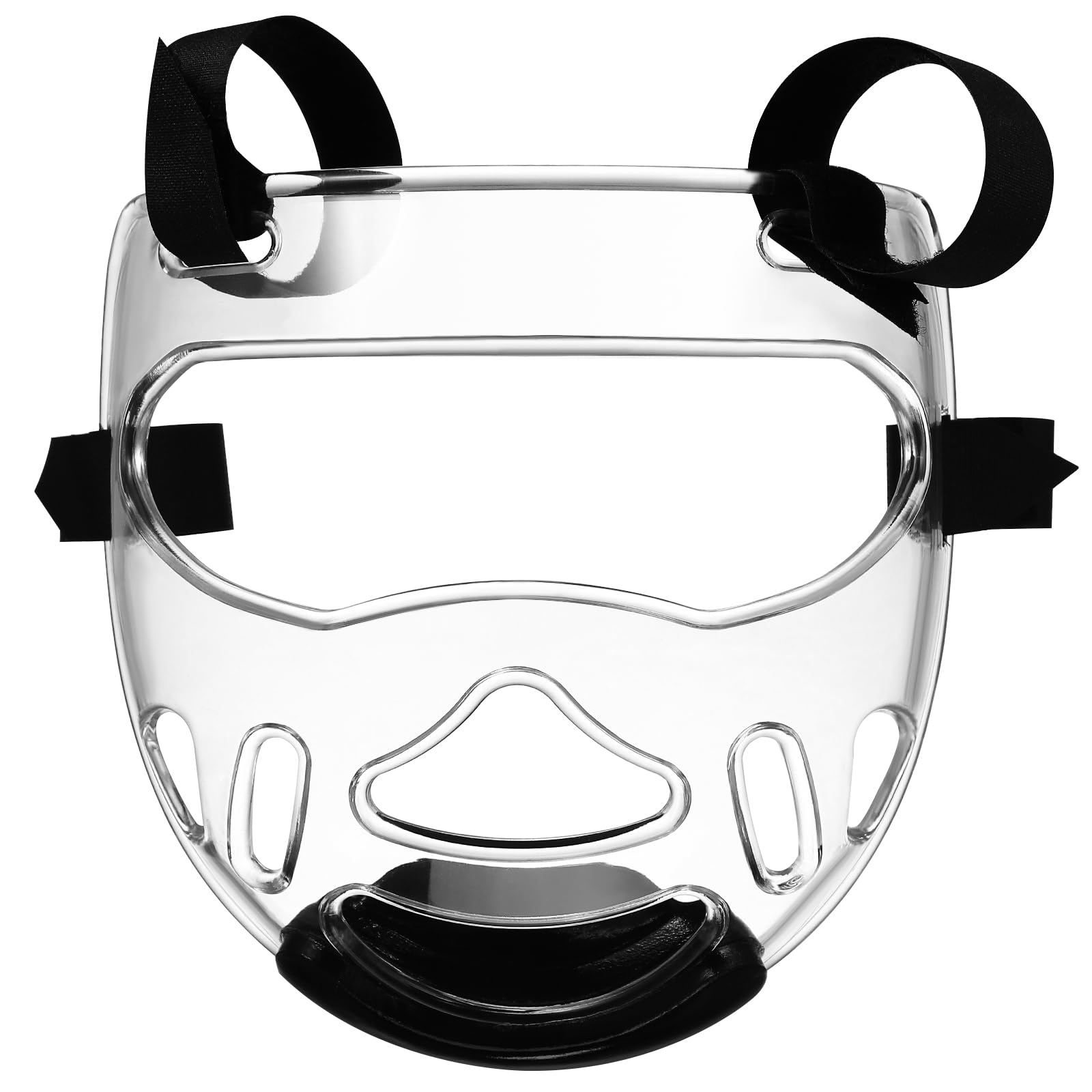 BESPORTBLE Taekwondo Face Head Guard - Transparent Shield Removable Headgear Protector for Karate Kickboxing and Martial Arts Training Large Area Protection